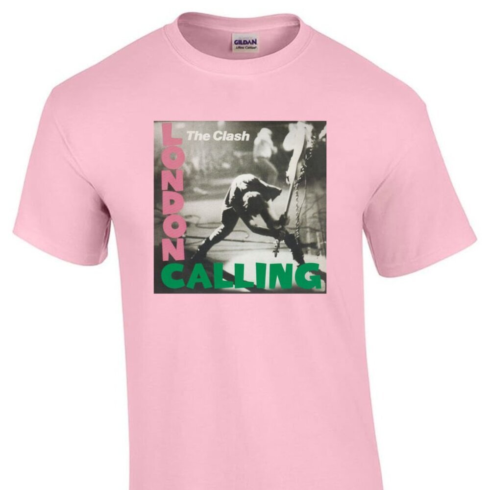 The Clash “London Calling” T-Shirt Vintage Rock Band Tee Joe Strummer Punk 24